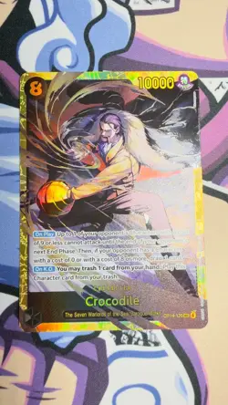 One Piece TCG-OP14-120 Crocodile SEC Foil-Azure Sea's Seven-NM - Image 1