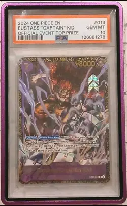 2024 ONE PIECE EUSTASS CAPTAIN KID OFFICIAL EVENT TOP PRIZE PSA 10 - Image 1