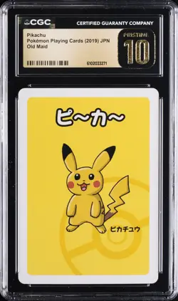 2019 POKEMON PLAYING CARDS JAPANESE OLD MAID PIKACHU CGC 10 PRISTINE - Image 1