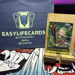 P-042 Roronoa Zoro Championship 2024 Stamp Promo One Piece TCG English Card - Image 1