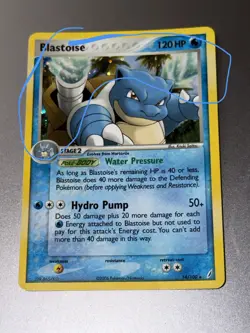 Blastoise Pokemon Card 120 HP 14/100 2006 ZXR-865-0U3 Hydro Pump Holo - Image 1