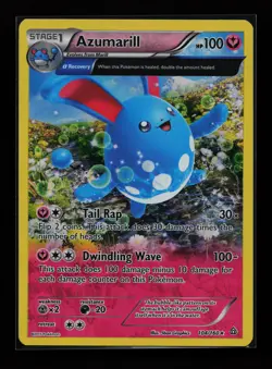 Azumarill (Alpha) 104/160 Holo Rare XY - Primal Clash Pokemon Card - Image 1