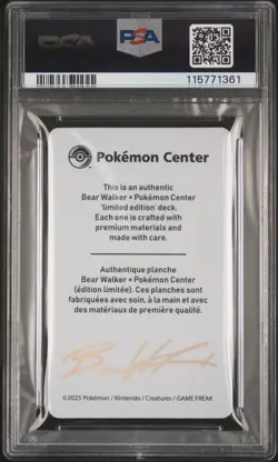 2025 POKEMON CENTER X BEAR WALKER COLLECTION CARDS VAPOREON 448/720 PSA 10 - Image 2