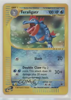 Feraligatr Reverse Foil Pokemon e-Card Series Expedition #46 2002 - Image 1