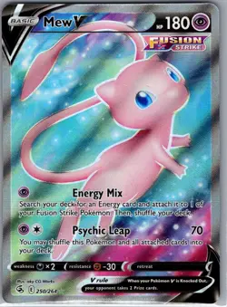 Mew V 250/264 SWSH08: Fusion Strike - Pokemon Card - NM - Image 1
