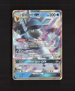 Glaceon GX SM147 Sun & Moon Black Star Promo Holo Pokemon Card NM - Image 1