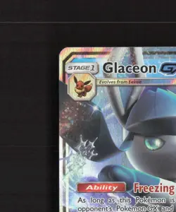 Glaceon GX SM147 Sun & Moon Black Star Promo Holo Pokemon Card NM - Image 3