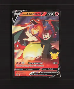 Lance's Charizard V SWSH133 Stamped Black Star Promo Holo Pokemon Card LP+ - Image 1