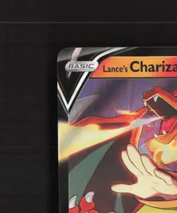 Lance's Charizard V SWSH133 Stamped Black Star Promo Holo Pokemon Card LP+ - Image 3