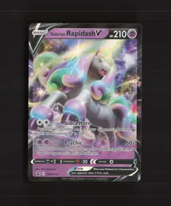 Galarian Rapidash V SWSH111 Sword & Shield Black Star Promo Holo Pokemon Card NM - Image 1