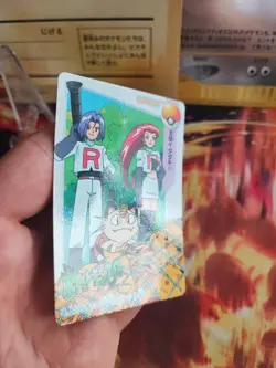 Pokemon Karte Card 4 Carddass Vending TV Pikachus Team Rocket Mauzi japanese NM+ - Image 4