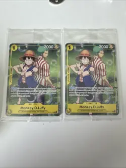 2x One Piece Card Game Monkey D. Luffy OP10-111 Promo Card - SEALED - MINT - Image 1