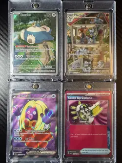 Pokemon 151 Snorlax SVP 051 + Machoke IR + Jynx ex + Scoop Up Cyclone 5 Card lot - Image 1