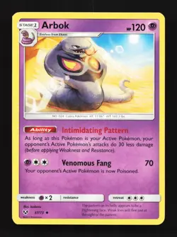 Arbok 37/73 LP Shining Legends English Pokemon Card TCG - Image 1