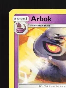 Arbok 37/73 LP Shining Legends English Pokemon Card TCG - Image 4