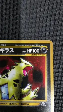 Tyranitar Japanese Crossing the Ruins Holo Rare No. 248 Pokemon Card - 2000 - Image 3