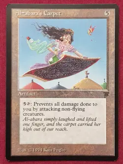 Magic The Gathering LEGENDS AL-ABARA'S CARPET artifact card MTG - Image 1