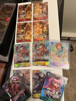 One Piece Tcg Promo Card Lot Sealed Luffy Zoro Perona Mihawk + Nami Sabo Ace X11 - Image 1