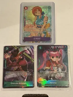 One Piece Tcg Promo Card Lot Sealed Luffy Zoro Perona Mihawk + Nami Sabo Ace X11 - Image 4
