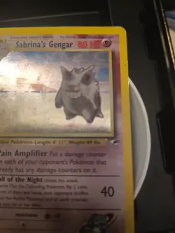 Pokemon TCG Sabrina's Gengar Holo Gym Challenge Card 14/132 Rare - Image 3