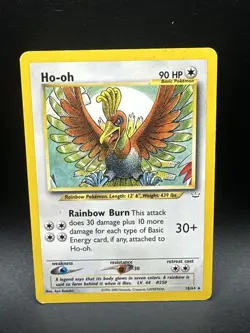 Ho-oh 18/64 Non Holo Rare Neo Revelation Pokemon Card - Image 1