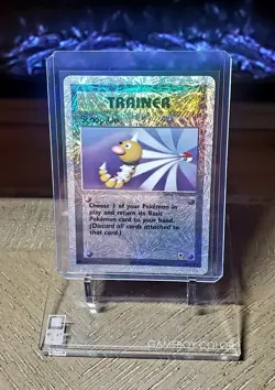 Pokemon LEGENDARY COLLECTION RARE REVERSE HOLO SCOOP UP TRAINER CARD 104/110 LP! - Image 1