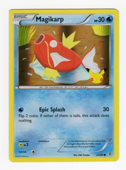 Pokemon TCG Magikarp 22/83 Generations 20th Anniversary Holo Card - Image 1
