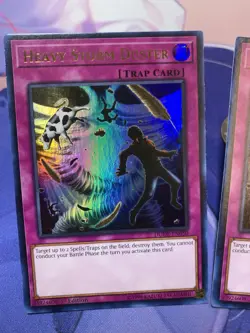 Heavy Storm Duster Trap Card Lot Yu-Gi-Oh! DUDE-EN050 Foil 1st Edition 3 Cards - Image 4
