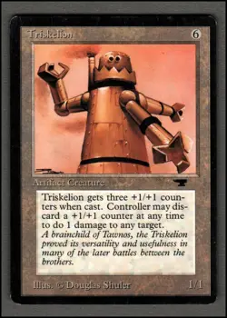 Triskelion Magic mtg Moderate Play, English Antiquities x1 - Image 1