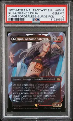 2025 MTG FF SURGE FOIL KUJA, GENOME SORCERER/TRANCE KUJA, FATE DEFIED PSA 10 - Image 1