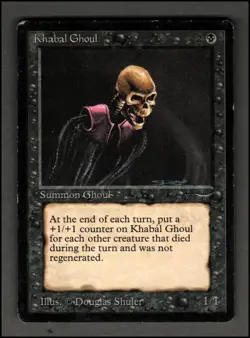 Khabal Ghoul Magic mtg Heavy Play, English Arabian Nights x1 - Image 1