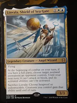 Linvala Shield of Sea Gate , Zendikar Rising , NM , MTG ,FREESHIPPING - Image 1