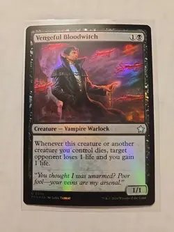 Vengeful Bloodwitch (Foil) - Foundations - LP - Uncommon - Creature - MTG Magic - Image 1