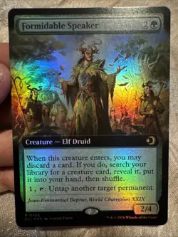 Formidable Speaker (Extended Art) Lorwyn Eclipsed Foil - Image 1