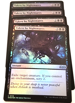 Taken by Nightmares Foil (112) Wilds of Eldraine x4 4x WOE MTG Playset Magic - Image 1
