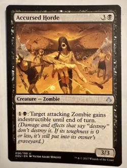 Magic the Gathering MTG Accursed Horde (56) Hour of Devastation LP - Image 1