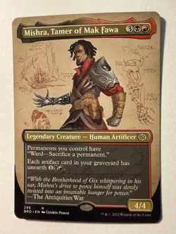 Mishra, Tamer of Mak Fawa x1 1x Borderless The Brothers' War MTG - Image 1