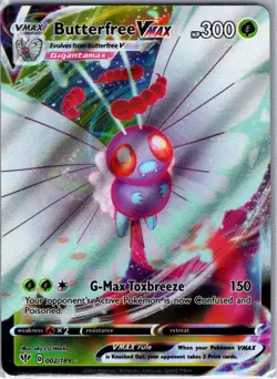 Butterfree VMAX 002/189 SWSH03: Darkness Ablaze - Pokemon Card - NM - Image 1