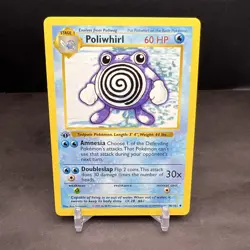Pokemon 1st Edition Base Set Shadowless Poliwhirl 38/102 NS1 - Image 1