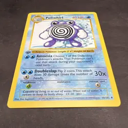 Pokemon 1st Edition Base Set Shadowless Poliwhirl 38/102 NS1 - Image 3