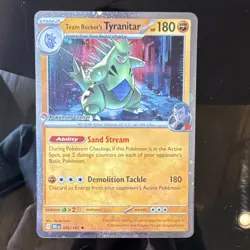 Team Rocket's Tyranitar 096/182 Pokemon Center Stamp Promo - Image 1