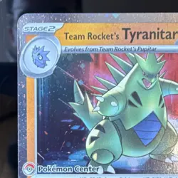 Team Rocket's Tyranitar 096/182 Pokemon Center Stamp Promo - Image 2