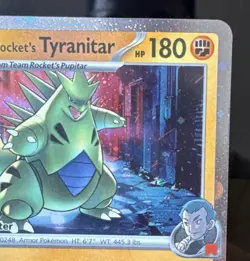 Team Rocket's Tyranitar 096/182 Pokemon Center Stamp Promo - Image 3