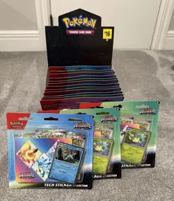 Pokemon TCG Prismatic Evolutions Tech Sticker Collection New - Set Of 12 Sets - Image 1