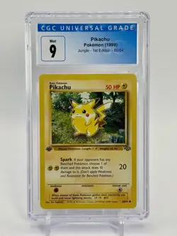 Pokemon Jungle 1st Edition Pikachu 60/64 Graded CGC 9 - Image 1