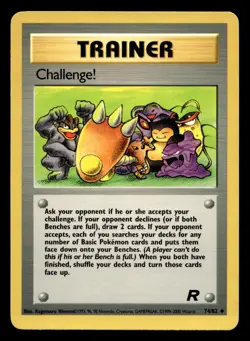Challenge! 74/82 Uncommon Team Rocket WOTC Pokemon LP - Image 1
