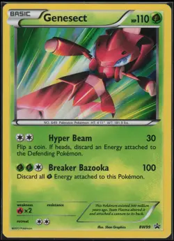 Genesect BW99 Promo Holo BW Black Star Promos Pokemon Near Mint - Image 1