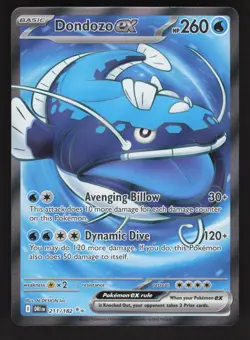 Dondozo ex 211/182 Pokemon TCG SV10: Destined Rivals NM - Image 1