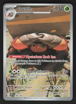 Crustle 186/182 Pokemon TCG SV10: Destined Rivals NM - Image 1