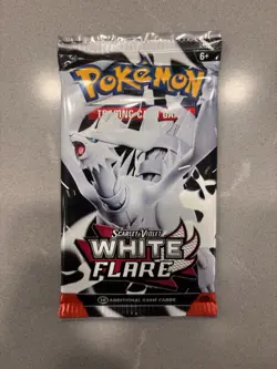 22.8g HEAVY Pokemon Scarlet & Violet White Flare Booster Pack New Sealed - Image 2